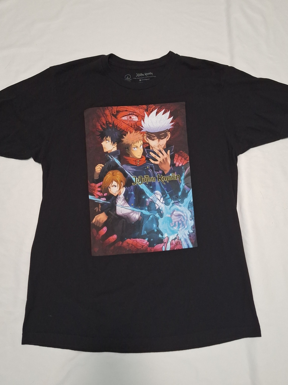 Jujutsu Kaisen Crunchyroll Mens Large Black Anime Cotton Tshirt